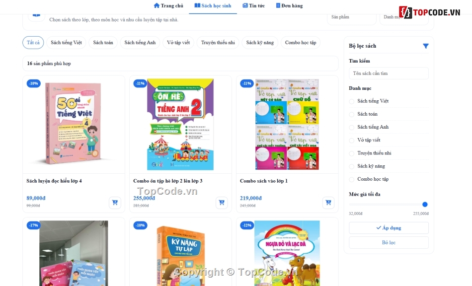bán,tiểu học,website mua bán sách